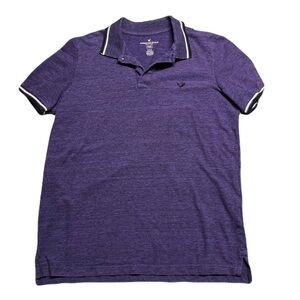 American Eagle Purple Polo Shirt Men’s Medium